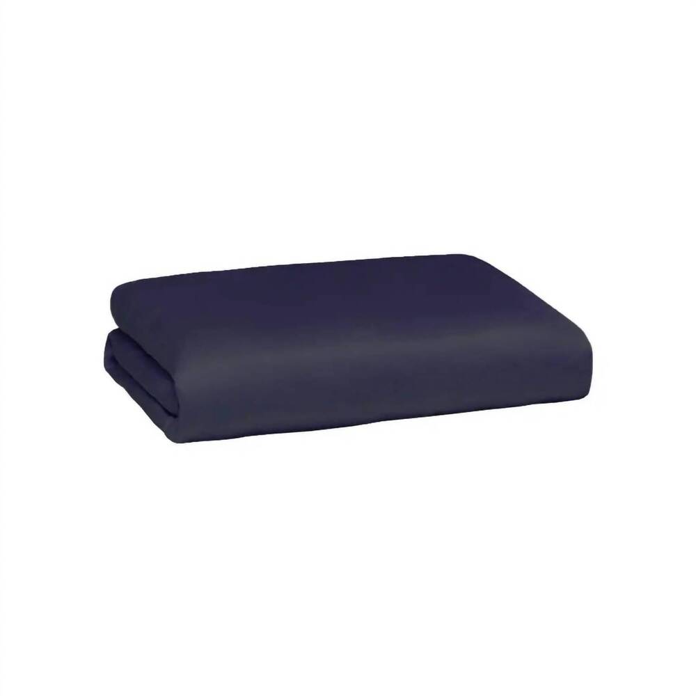 NEW ETTITUDE signature sateen crib & toddler fitted sheet in ocean